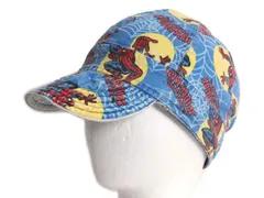 【お得なクーポン配布中!】 ハンドメイド リバーシブル ワーク キャップ フリーサイズ / 古着 帽子 スパイダーマン キャラクター ベースボール ハット 手作り リメイク