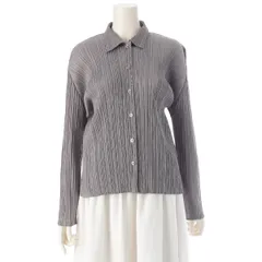 美品✨プリーツプリーズ デザインカーディガン 羽織り グレー 3 L PLEATS PLEASE ISSEY MIYAKE - PLEATS PLEASE LUCID PLEATS