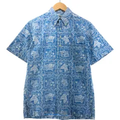 ☆アロハシャツ レインスプーナー 【金タグ　美品❣】 レインスプーナー 70s 80s ビンテージ 金タグ 乳首タグ アロハ