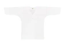 子供鯉口シャツ【江戸一】【晒】【白】【2号・3号】