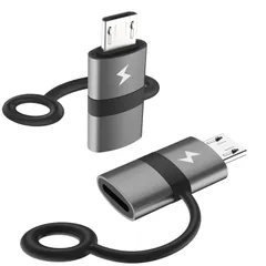 【特価セール】type-c マイクロusb 変換 USB C usb → Micro USB micro 変換コネクタ 急速充電&データ転送 Xperia、Galaxy S7 (2個入り)usb変換アダプター Edge、Nexus ワイヤレスマウス等Micro
