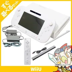 WiiU ニンテンドーWiiU プレミアムセット(シロ) 本体 すぐ遊べるセット Wiiリモコンプラス センサーバー追加セット Nintendo 任天堂 ニンテンドー 中古　動作品