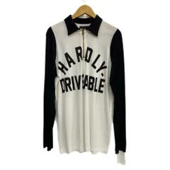 ウエストライド WESTRIDE HARDLY-DRIVEABLE VINTAGE RACING RAYON HALF ZIP 長袖カットソー ホワイト 40サイズ 201MT-4165のサムネイル