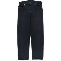 古着 00年代 リーバイス Levi's 00501-0165 ユーロモデル ブラックデニム ストレートデニムパンツ メンズw34相当/eaa557014