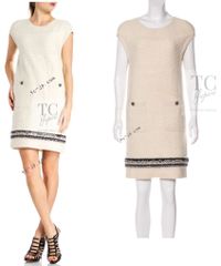 美品 CHANEL カシミヤ100％ サマーニットワンピース 半袖 38 - メルカリ