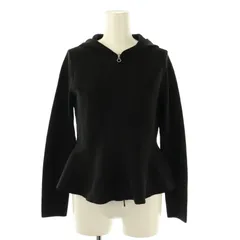 トッカ TOCCA MARIE ジップアップパーカー ニット XS ブラック /ES ■OSのサムネイル