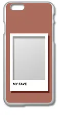 【新品未使用】iPhone6 Plus / 6s Plus アイフォン6sプラス クリア ハードケース (ブラウン) インスタント写真風 フォトフレーム くすみカラー カバー スマホケース cl-iphone6splus-403