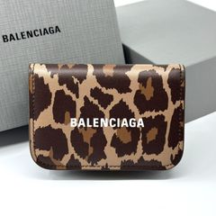新品・未使用】BALENCIAGA バレンシアガ 三つ折り財布 ヒョウ柄