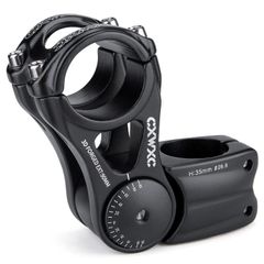 【人気商品】シティサイクル/MTB/ロードバイク/クロスバイクなど対応 アヘッド 90/110/130/145mm アジャスタブルステム 自転車 ハンドルステム 31.8mm (XT-AS822) クランプ径/ 140度角度調整 ステム CXWXC