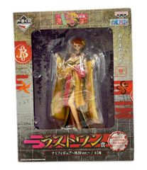 미품 이치 반 쿠지 ONE PIECE 피어 자랑! 광택 밀짚 모자 그림 권 라스트 원상 나미 각별 ver. 밴 프레스트 피규어