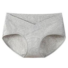 マタニティショーツ パンツ 妊娠 妊婦 綿95% ローライズ 浅め リブ Vクロス V字フロント 産前産後 締め付けない 伸びる ローデザイン コットン 下着 黒 rm-006