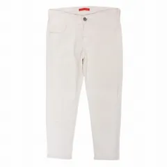 RED CARD レッドカード ホワイト デニム パンツ ストレッチ ジーンズ クロップド 9分丈 サイズ24 白 レディース 【中古】
