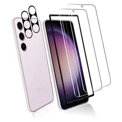 【特価セール】S23 5G 5G 日本旭硝子素材AGC S23 高透過率 硬度9H Galaxy 気泡防止 Galaxy 飛散防止 保護フィルム FOR 超薄型 Galaxy ガラス S23 液晶 5G 2*カメラフィルム 液晶保護フィルム 2*強化ガラス P