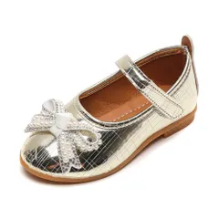 ☆ ゴールド ☆ 23(14cm) ☆ フォーマルシューズ 女の子 pmyxw2217 子供 女の子 フォーマルシューズ 子供靴 ドレスシューズ パンプス キッズ ベビー 靴 シューズ フラット ストラップ リボン ビーズ ピアノ 発表会 セレモニー 結婚式