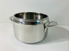 ★ 最終大幅お値下げ　Lpgostina®️　ラゴスティーナ　両手鍋 MADE IN ITALY    INOX:18/10  美味しい 容量:5.0ℓ    お料理　ご家庭で DIAM x22cm   ステンレス製　中古品 現状品　　1.51kg  ★