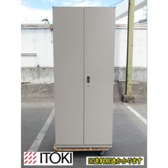 （中古）（一部地域送料無料）イトーキ 両開き書庫６段 鍵付き ナチュラルグレー スチール ST-1210V ファイル収納 オフィス 学校 高さ2135mm F-HB-505-1010A