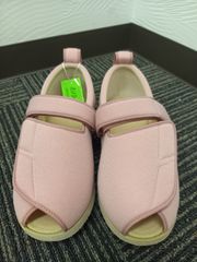 【在庫処分】介護用シューズ　あゆみ　LL（24.0～24.5cm）　5E　オープンマジックⅡ　＃ピンク