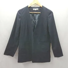 ◇ Θ NATURALBEAUTYBASIC ナチュラルビューティーベーシック 無地 長袖 テーラード サイズM ネイビー系 メンズ E  【1504240013411】