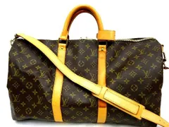 ヴィトン M41416 MB1001 キーポル 50 バンドリエール ■ 2WAY ボストンバッグ モノグラム 旅行鞄 ショルダー LOUIS VUITTON□ 6L