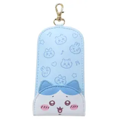【メール便】ちいかわ キーカバー リール付きキーケース ハチワレ ブルー アルディ 鍵入れ かわいい キャラクター グッズ 