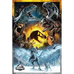 【在庫セール】エポック社 1000ピース ジグソーパズル ジュラシックワールド Life finds a way (50×75cm) 12-607s のり付き ヘラ付き 点数券付き EPOCH