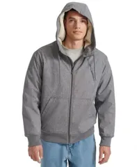 【送料無料】 チャンピオン メンズ ジャケット・ブルゾン アウター Men's Sport Shell Hooded Zipper Jacket Heather Grey