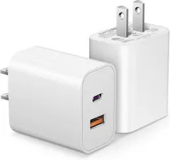 【再入荷】PSE認証済で安心・安全 acアダプター Type-C 充電器 20W 急速充電器 充電器 2つの出力ポート USB-A&USB-C 2ポート タイプc 充電器 コンパクト iPhone17/16/15充電可 iPhone14/13等各機種対応