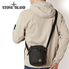 25SSモデル ストーンアイランド STONE ISLAND メンズ COMPASSロゴパッチ ショルダーバッグ【V0062 LEAD GREY】 K1S159200014 S0075 V0062 LEAD GREY/【2025SS】m-bag