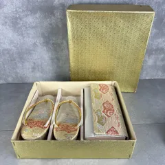 鮮やか　金彩　草履　バッグ　セット　和装　礼装　成人式　振袖　入学式 式典　結婚　25A7070SR0000-09