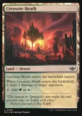 【中古】マジックザギャザリング 0255[L]：【OTJ】【FOIL】Creosote Heath/クレオソートの荒野