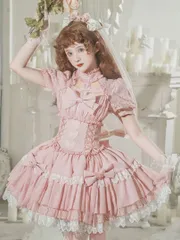 大きなリボンがポイント??キュートなロリータワンピース！お出かけに最適