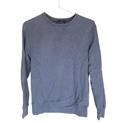 C397 Ralph Lauren ラルフローレン スウェット トレーナー ブルー シンプル 無地 長袖 メンズ XS