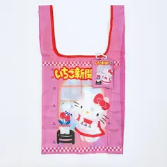 サンリオ いちご新聞 50th tetemo エコバッグ ピンク＆レッド Sanrio