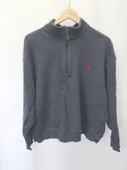 ◇ ⊇ U.S. POLO ASSN. ユーエスポロアッスン ハーフジップ 長袖 トレーナー サイズM ネイビー メンズ E  【1409250032738】