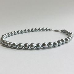 高島屋購入品 本真珠 ベビーパール ネックレス ブルーグレー 41㎝ 4㎜ 高島屋購入品 本真珠 ベビーパール ネックレス ブルーグレー 41㎝ 4