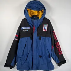 古着 90's/90年代 トミーヒルフィガー TOMMY HILFIGER スキージャケット フリースライナー ビッグロゴ S ブルー マルチカラー メンズ