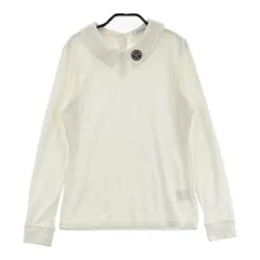 サイズ：M JUN&amp;ROPE ジュン アンド ロペ  襟付き 長袖 起毛 Tシャツ  ホワイト系 [240101430365] ゴルフウェア レディース ストスト サイズ：M JUN&ROPE ジュン アンド ロペ 襟付き 長袖 起毛 T