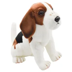 HANSA ビーグル犬26 H26(cm) 5862 ぬいぐるみ ハンサ クリスマス 誕生日 プレゼント 動物 犬 猫 鳥 うさぎ ペンギン アニマル 置物 人形 フィギュア KOESEN ケーセン 大きい マスコット 実物大 大型