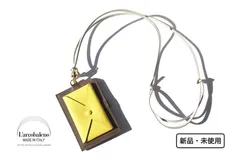 新品｜未使用｜ラルコバレーノ｜L'arcobaleno｜スマートミニネックウォレット｜GRAY*YELLOW｜LA355GT