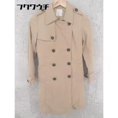 ■ ag by aquagirl アクアガール ライナー ウエストベルト付 長袖 トレンチ コート Sサイズ ベージュ系 レディース  【中古】 【1002798944169】のサムネイル