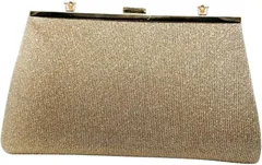 KIDSMAL ハンド バッグ パーティー 結婚式 二次会 フォーマル レディース 3Way ショルダー クラッチ(ゴールド)