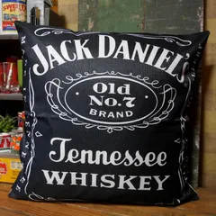 Jack Daniel's アメリカン クッションカバー ジャックダニエル アメリカン雑貨