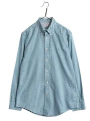 【お得なクーポン配布中!】 ブルックスブラザーズ ギンガム チェック 長袖 ボタンダウン シャツ メンズ М オックスフォード スーピマ コットン 長袖シャツ ワイシャツ