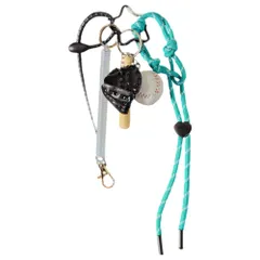 ☆ A ☆ ベースボール チャーム付き カラフル パラコード チャーム キーホルダー キーチャーム キーストラップ ストラップ バッグチャーム バッグアクセサリー チャームストラップ カラビナ パラコード ベースボールチャーム付き カラフル かわいい 可愛い