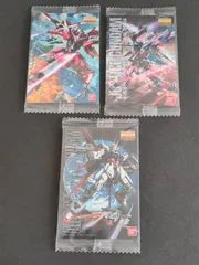 aca273 ガンダム ガンプラ パッケージ アート コレクション ウエハース バンダイ 未開封 024 057 058 エールストライクガンダム インフィニットジャスティスガンダム ジャスティスガンダム ガンダムSEED