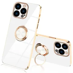【人気商品】JOOBOY iPhone15 Pro Max 用 ケース リング付き メッキ加工 レンズ保護 tpu ソフト ストラップホール付き 耐衝撃 スリム おしゃれ 携帯カバー アイフォン15 Pro Max 用 ケース (iPhone15 Pro Ma