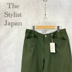 未使用 The Stylist Japan WIDE L-POCKET TROUSERS  241SJ-PT03 ワイド Lポケット トラウザーズ スラックス パンツ ボトムス M グリーン  メンズ 201