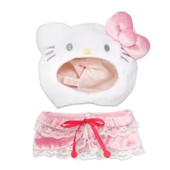 サンリオ ハローキティ プラッシュコスチューマー レースケープ ぬいぐるみ用コスチューム ピンク Mサイズ