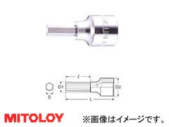 ミトロイ/MITOLOY 1/2"(12.7mm) ヘックスソケット(スタンダードタイプ) スペア 14mm 414HT