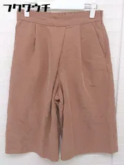◇ green label relaxing UNITED ARROWS ウエストゴム 七分丈 クロップドパンツ サイズ38 ブラウン系 レディース  【中古】 【1112170009963】